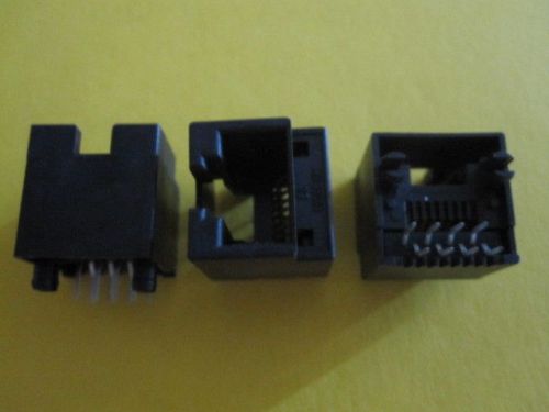 4 ITEMS CONNECTOR 95003-2881 MODULAR JACK 8-8 VERTICAL RJ45 small panel