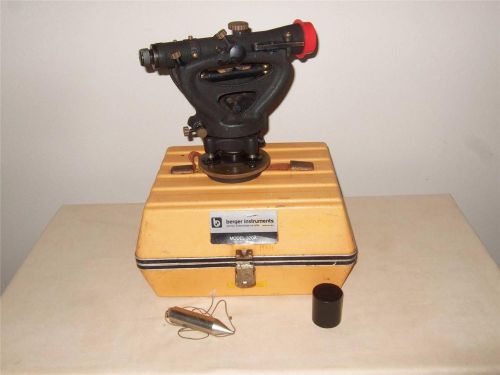 BERGER TRANSIT MODEL 320A surveying original hard case box vtg instrument boston