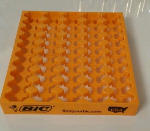 50 BIC LIGHTERS TRAY FULL SIZE EMPTY COUNTER TOP DISPLAY RACK