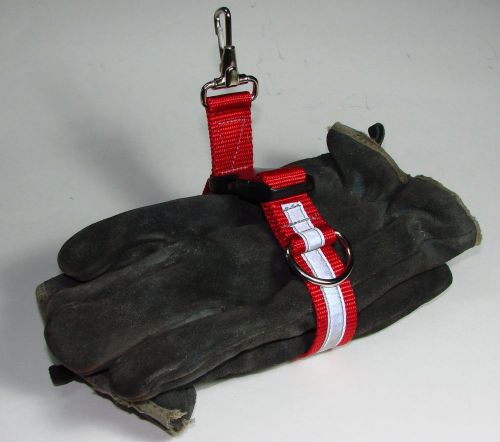Sav-A-Jake Firefighter Glove Strap - Quick Release - Red w/3M Silver Reflective