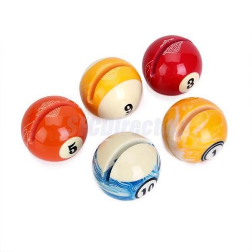 Random 1pc creative office billiards ball business name card stand photo holder for sale