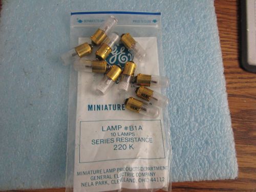Lot of General Electric Model: B1A Miniature Lamps. Qty. 10. New Old Stock  &lt;