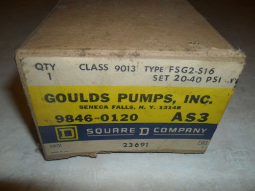 Goulds Pump Pumptrol Pressure Switch 20-40