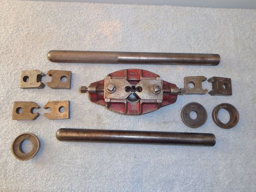 Old greenfield mass no 2 tap &amp; die set vintage heavy duty made in usa tools for sale