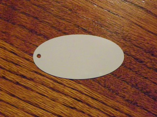 50 ea Oval Key Chain Blanks for Sublimation 1.5&#034;x3&#034;