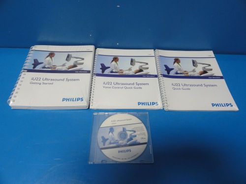 2006 PHILIPS iU22 ULTRASOUND SYSTEM OPERATOR MANUALS &amp; CD
