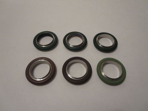6 pc Lot NW/KF25 High Vacuum Centering O-Ring