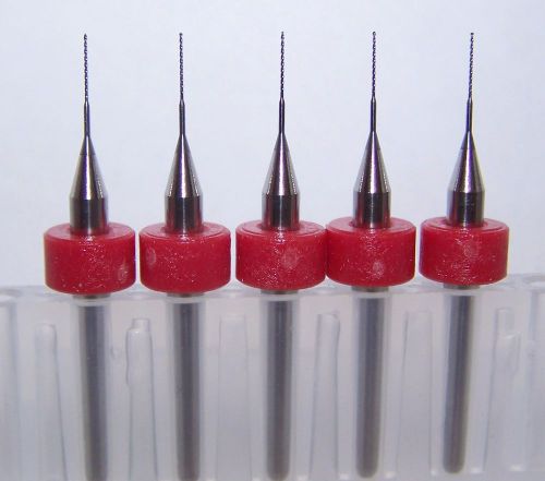 (5) 0.275mm (.0111&#034;)  Micro Carbide Drills, 460Q0111.197D1