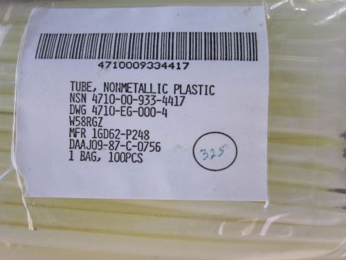 Polyethylene Plastic Welding 1/4 Inch Tubes 21 Inch Plastic Tubes Gov. Surplus