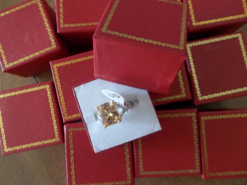 LOT OF 12   RING GIFT BOXES- RED (Ring not Included)