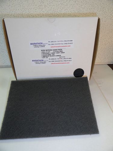 Hand Pads Grey 6&#034; X 9&#034; Fine Non woven Nylon w/ abrasive Sold in lots of 20 each