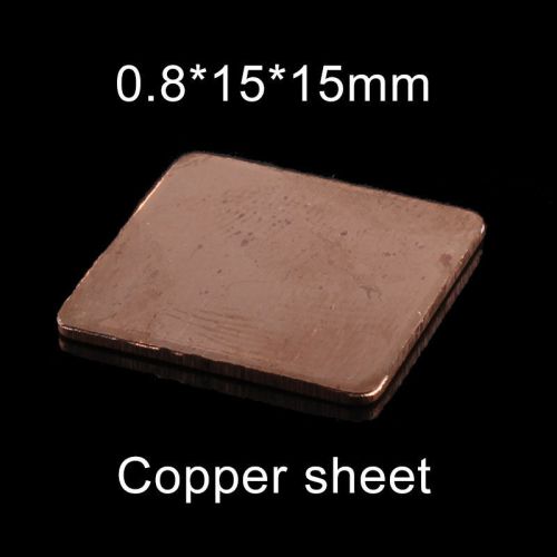 0.8*15*15mm Computer graphics heat sink, copper copper, thermal pad , copper she