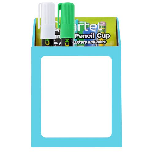 Quartet Office School Magnetic Pencil Cup Holder Dry Erase Boards - Turquoise