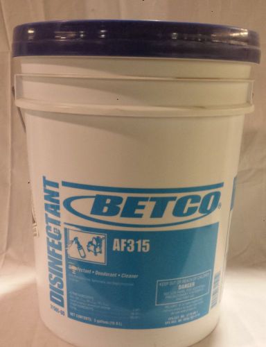 30 pails betco af315 neutral disinfectant cleaner 5 gallons per pail for sale