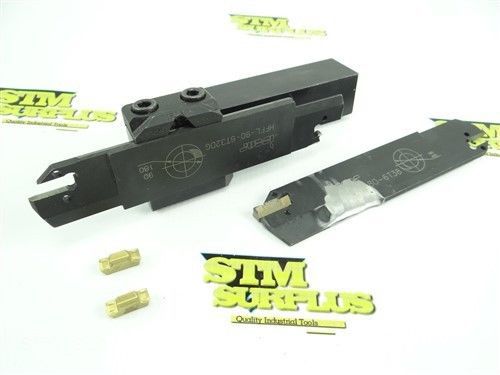 Iscar modular face grooving tool holder 1&#034; shank ubhcr + holders &amp; inserts for sale