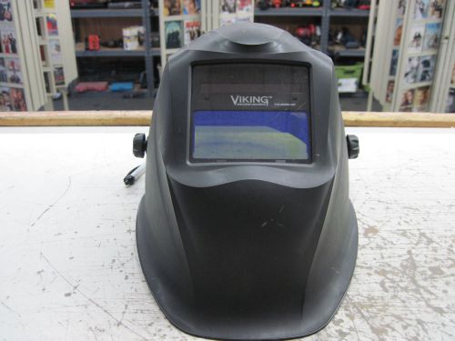 Lincoln electric welding helmet with viking 1740 series auto darkening lens for sale