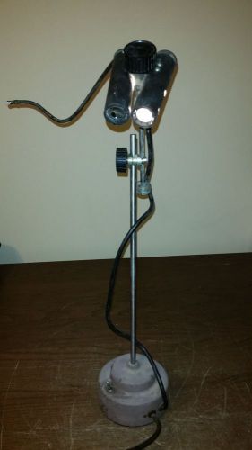 Vintage Industrial Adjustable Work Table Light Lamp Steam punk twin 2 robot HP ?
