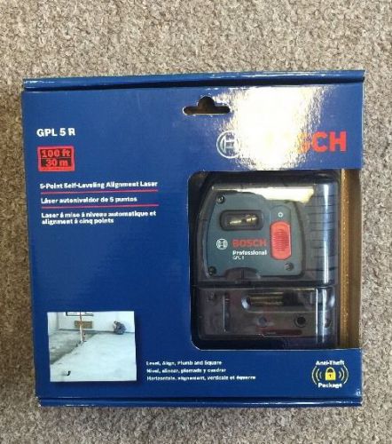 Bosch GPL5 R 5-Point Self-Leveling Alignment Laser Level New