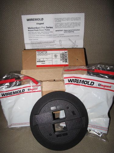 WIREMOLD Flush Cover Plates - Black - $85ea/BO   -  Model PSRC9AMDTCBK