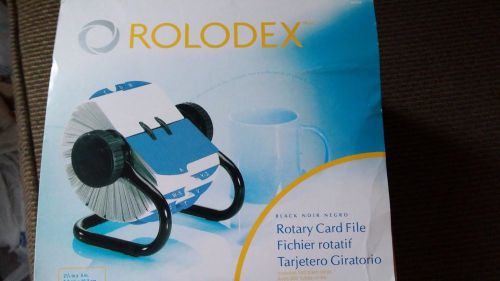 Rolodex Open Rotary File, 500-Card Capacity, 2-1/4&#034;x4&#034;, Black Free Shipping