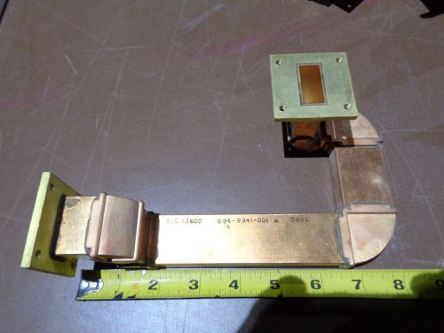Alcatel Microwave Waveguide Part , Brass  694-8941-001 A       0695