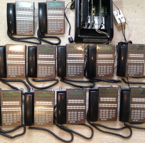 NEC DSX80 Phone System with 12 display phones