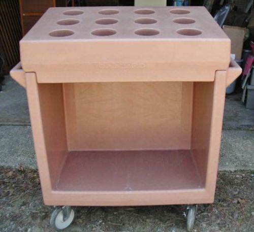 Cambro SILVERWARE &amp; TRAY CART w/ 12 Compartments &amp; Casters in NICE Condition