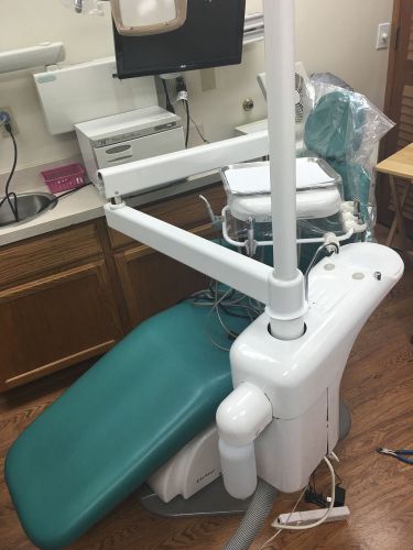 Firstar fdc-38h dental exam chair with dci delivery unit, cuspidor for sale