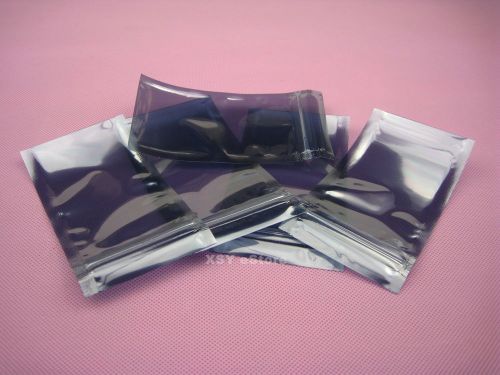 50 esd anti static shielding zip lock bags 1.5&#034; x 2.8&#034;_40 x 70mm small size for sale