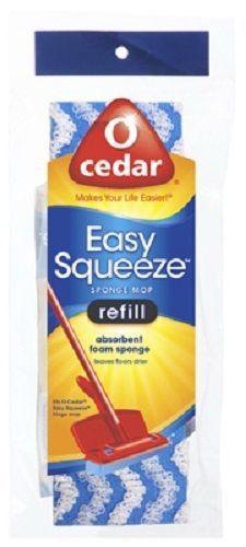 O&#039;Cedar, 2 Pack, Easy Squeeze, Cellulose Sponge Mop Refill, With Scrub Strip