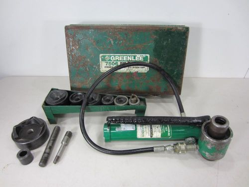 Greenlee 7506 Hydraulic Punch Driver Set w/ 767 Hydraulic Hand Pump