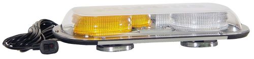 SHO-ME LED Double BEACON Light BAR 17&#034; Mag MOUNT BRIGHT MADE IN USA Amber/White
