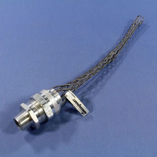 Cooper/arrow hart male strain relief cable cord grip 1/2&#034; npt .625-.75&#034; dc100625 for sale