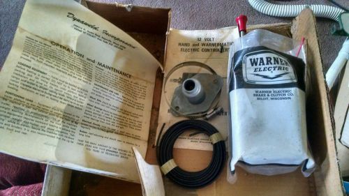 Vintage 12v warner electric brake and clutch controller warnermatic for sale