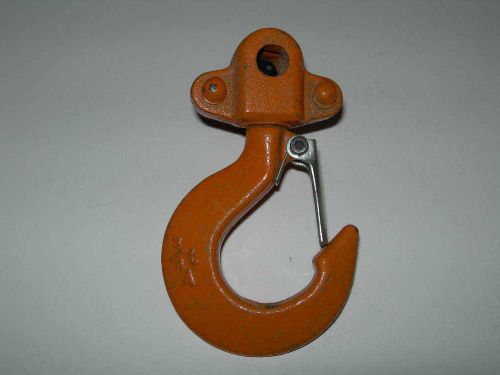 Bottom swiveling hook for 3/4 ton lever hoist with safety latch! perfect! for sale