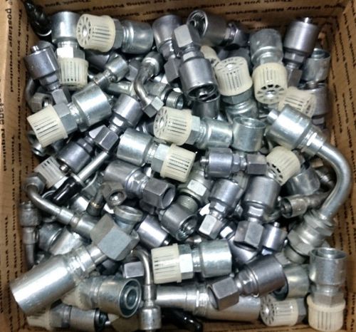 (QTY 125) New Gates Hydraulic MegaCrimp Hose Fittings Bulk Part Surplus Lot