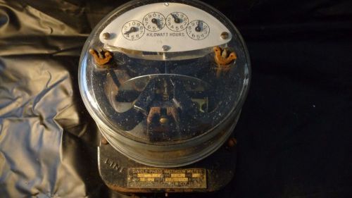 Antique/vintage General Electric killowatt utility single phase watthour meter