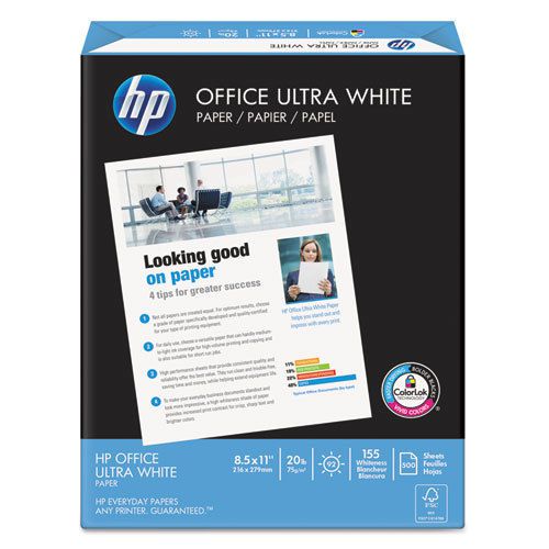 Office paper, 92 brightness, 20lb, 8-1/2 x 11, white, 5000 sheets/carton for sale
