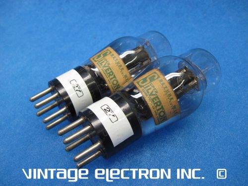 (lot of 2) 27 vacuum tubes - super silvertron - usa - 1950&#039;s (tested, free ship) for sale
