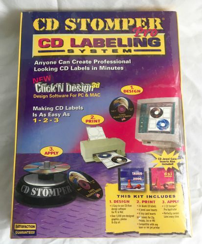 CD Stomper Pro CD Labeling System Click&#039; N Design 3D sealed