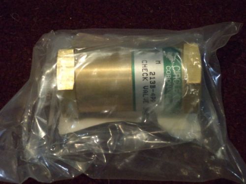 CIRCLE SEAL CHECK VALVE 213B-4PP OXYGEN CLEANED 3000 PSI 3/4&#034;, NEW*