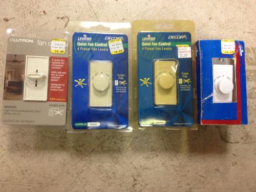 Leviton 4 Speed Fan Control , 3 speed, and a Lutron 3 speed