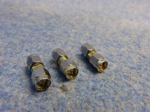 Lot of 3 PASTERNACK SMA Male to SMA Male Coaxial Adapter Connector