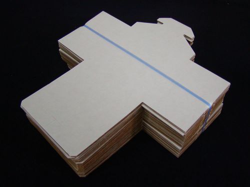 50 Sturdy Corrugated White Cardboard Fold-up CD/DVD Jewel Case Mailer Boxes