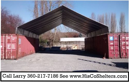 20&#039; Cargo Shipping Container Cover for safe dry storage or covered work area