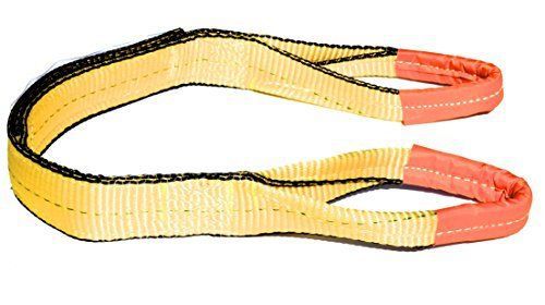 Industrial grade web sling/lifting strap 2&#034; x 4 eye and eye flat web sling/ tow for sale