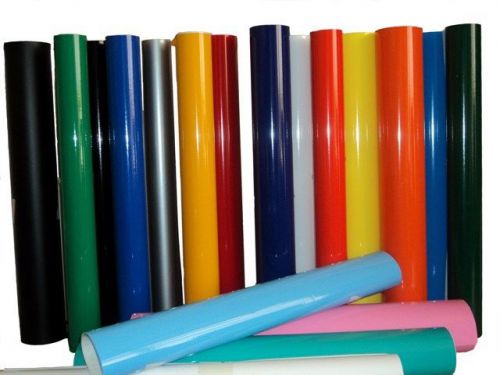Vinyl rolls film material self adhesive backed sign colors package 19 24” 10yd for sale