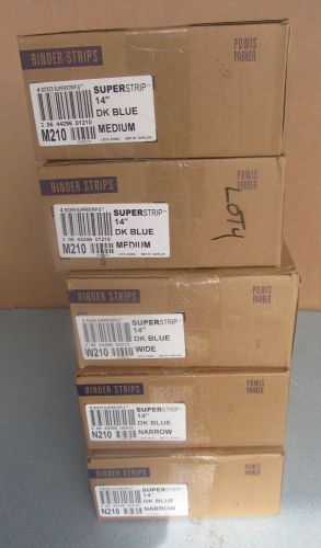 Lot of 5 Genuine Powis Parker Binder Strips M210 W210 N210 New in Box