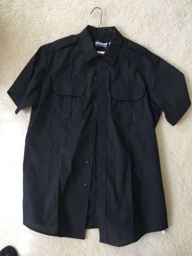 New BLAUER Dark Navy 8421-CO Short SLeeve Uniform Shirt