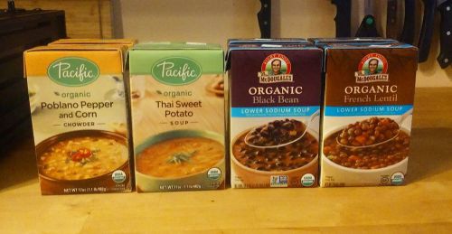 Lot of 7 boxes organic soup